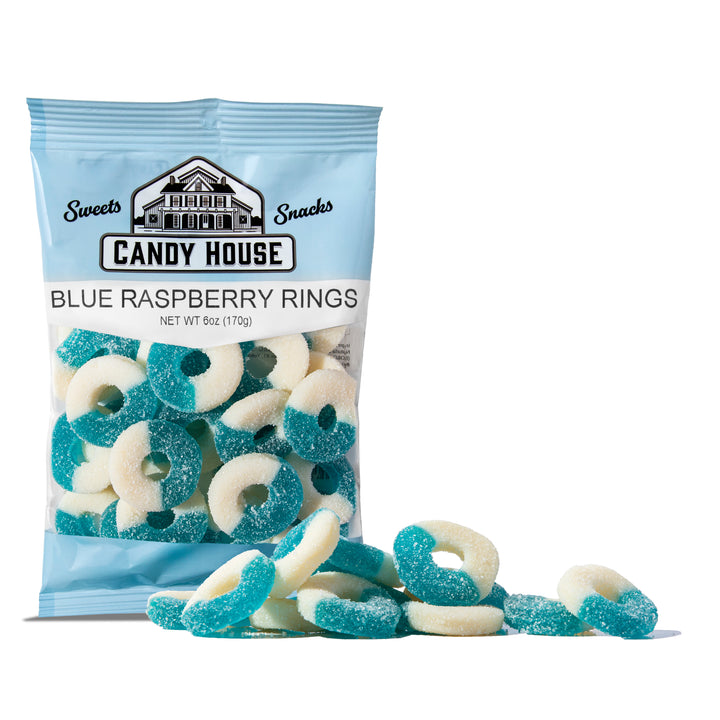 Gummi Blue Raspberry Rings (6oz)