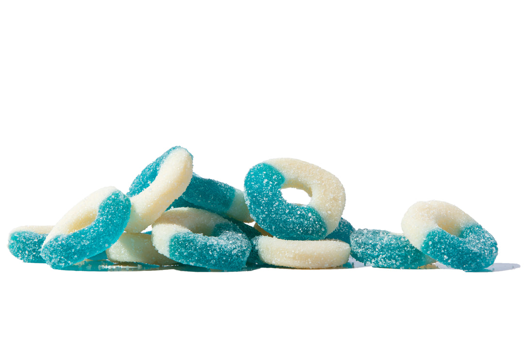 Gummi Blue Raspberry Rings (6oz)