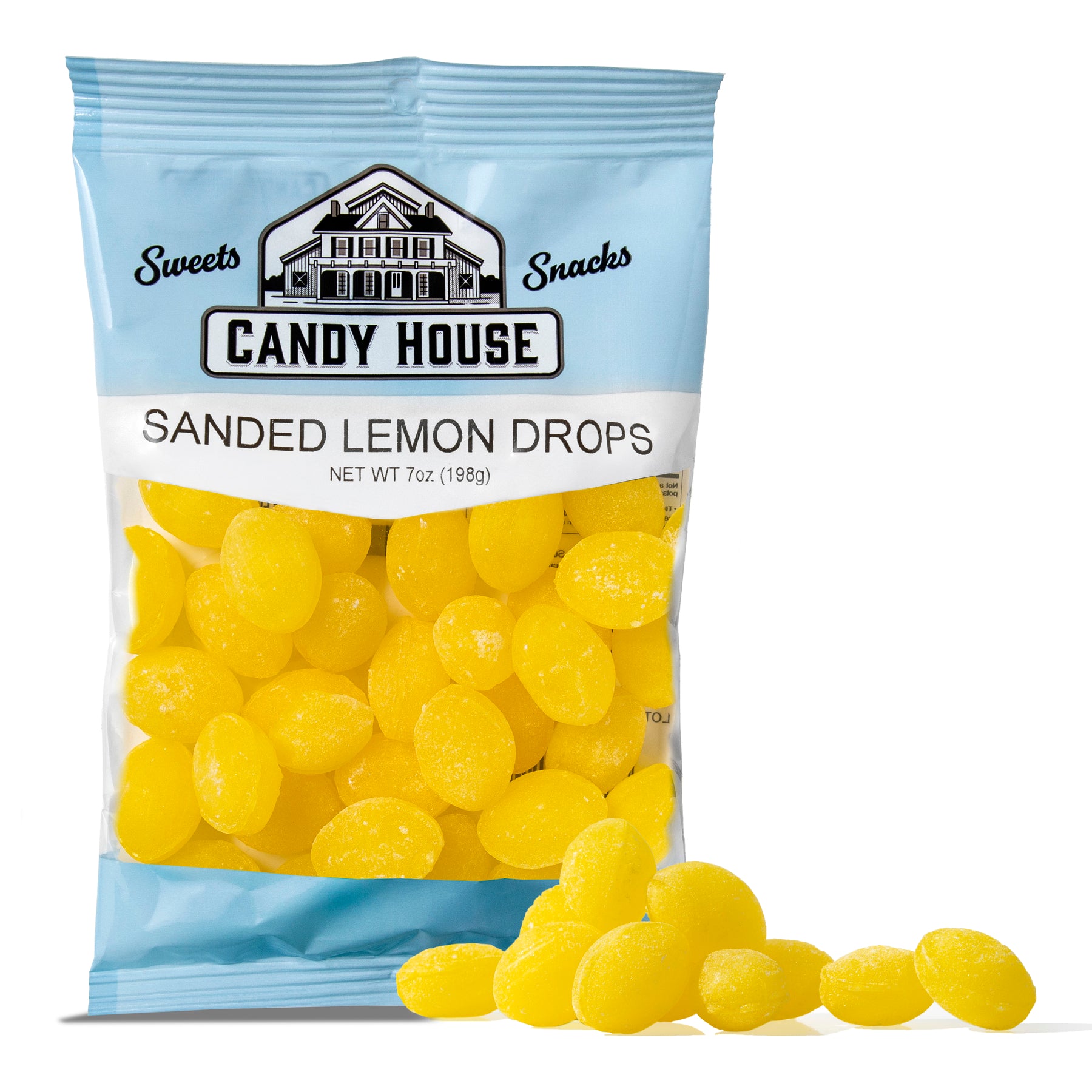 Sanded Lemon Drops (7oz) – Doscher's Candy Co.