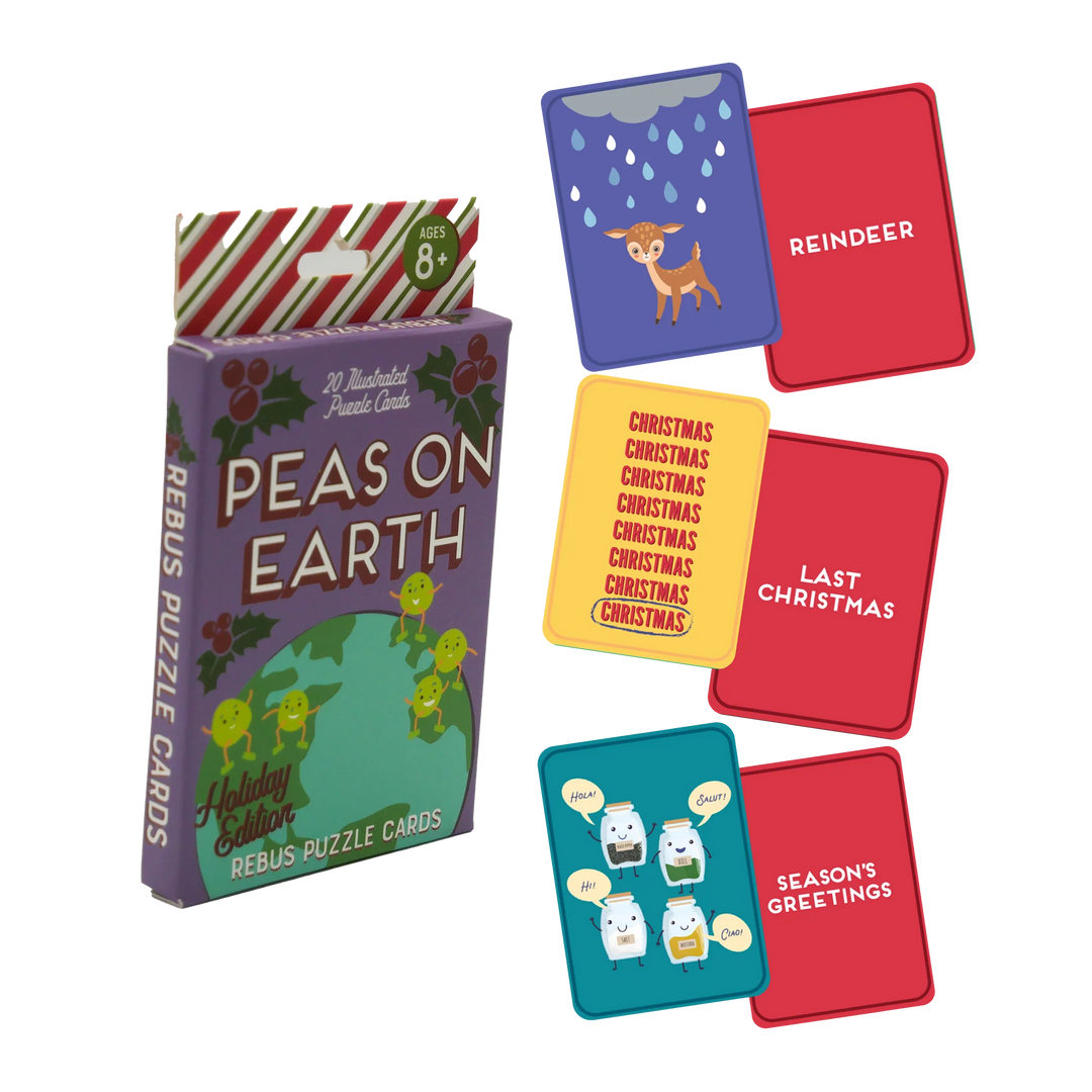 Peas on Earth Rebus Puzzle Cards