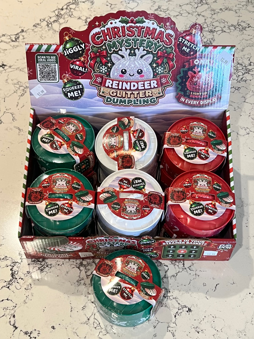Christmas Mystery Reindeer Glitter Dumpling