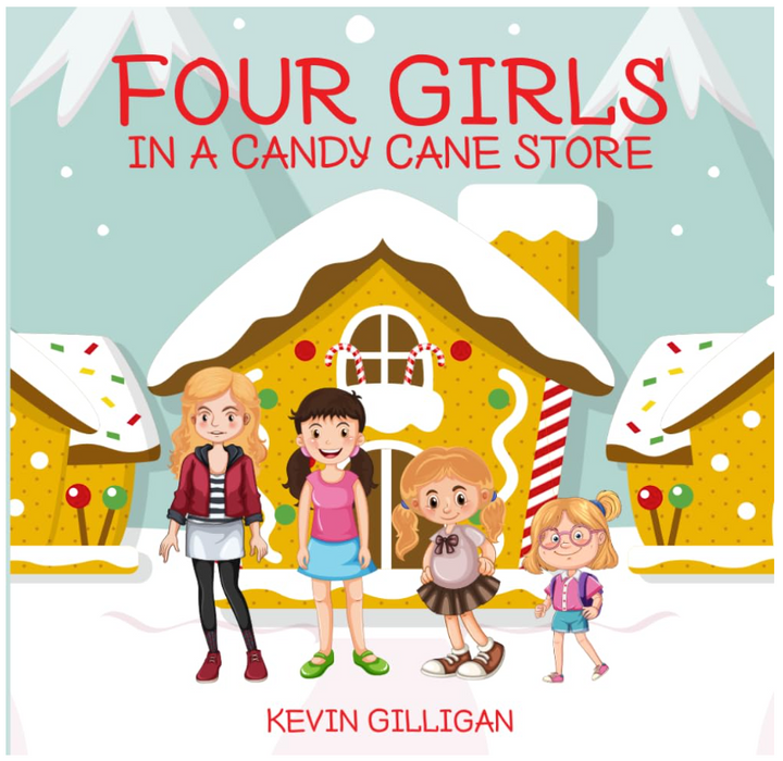 Four Girls in a Candy Cane Store!