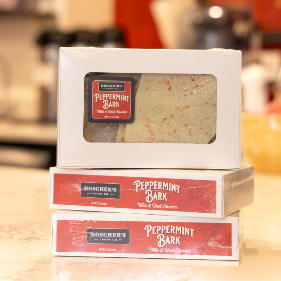 Doscher's Peppermint Bark - White & Dark Chocolate - 12oz